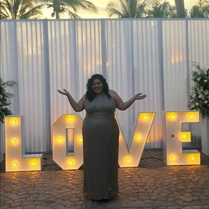 Plus size cocktail dress